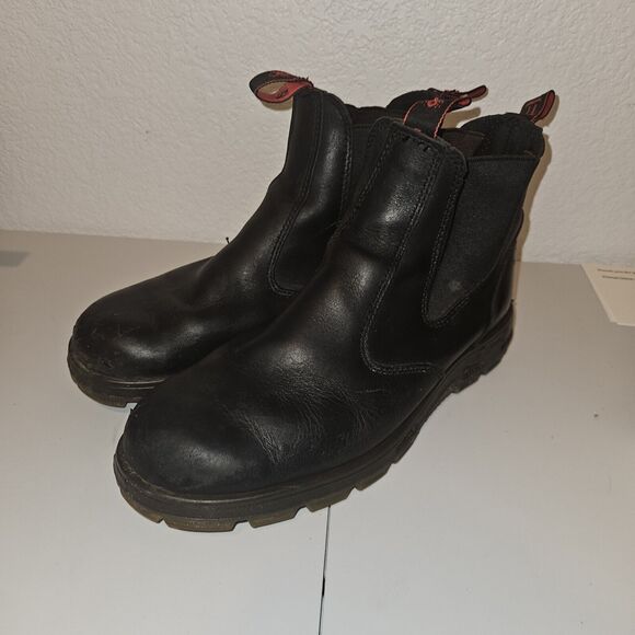 Australian UBBK Redback Men's Bobcat Slip-on Boots Soft Toe 10 AU 11 US 12 BLACk - Picture 6 of 14